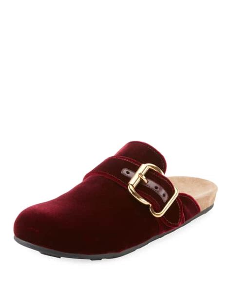 prada velvet clog mule flat|Women's Prada Sandal Mules & Slides .